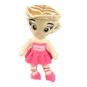 Ballerina Capuccina Plush Doll Coffee Latte Art Pink Tutu Stuffed Toy 12 Inch